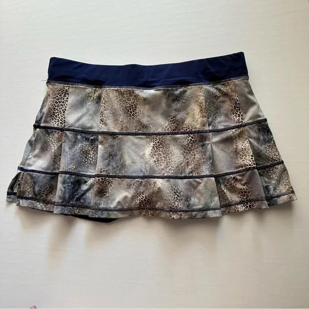 Sofibella Navy Blue‎ Animal Print Skort Size XL - Picture 6 of 6